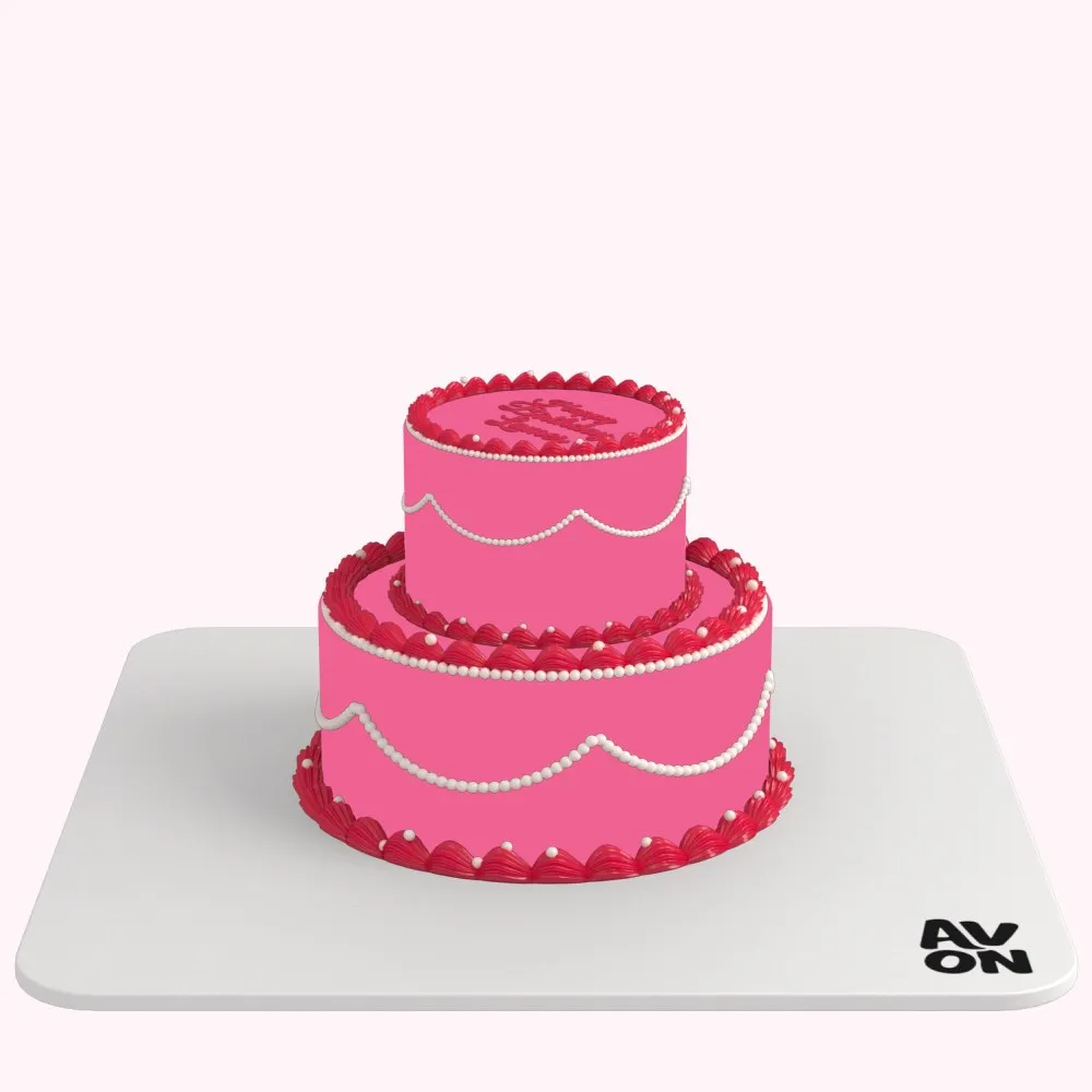 دورين 4+2 إنش طول عادي - Pink Classic Birthday