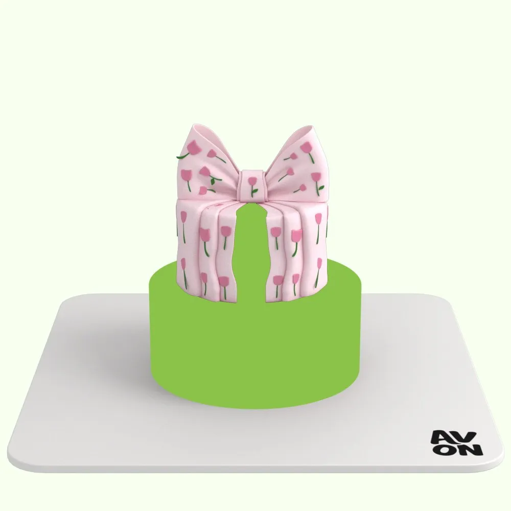 دورين 6+4 إنش طول عادي - Floral Ribbon
